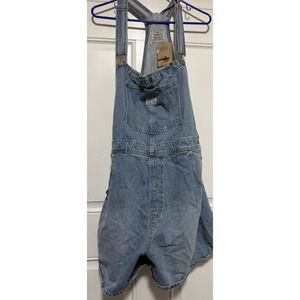 Women's Levi's Shortalls Size Xl Light Wash NWT